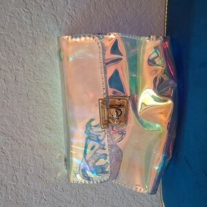 Holographic Iridescent Clutch